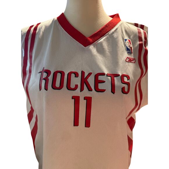 Reebok Yao Ming #11 Houston Rockets NBA Jersey, White & Red, Youth XL (18/20) - Picture 3 of 5